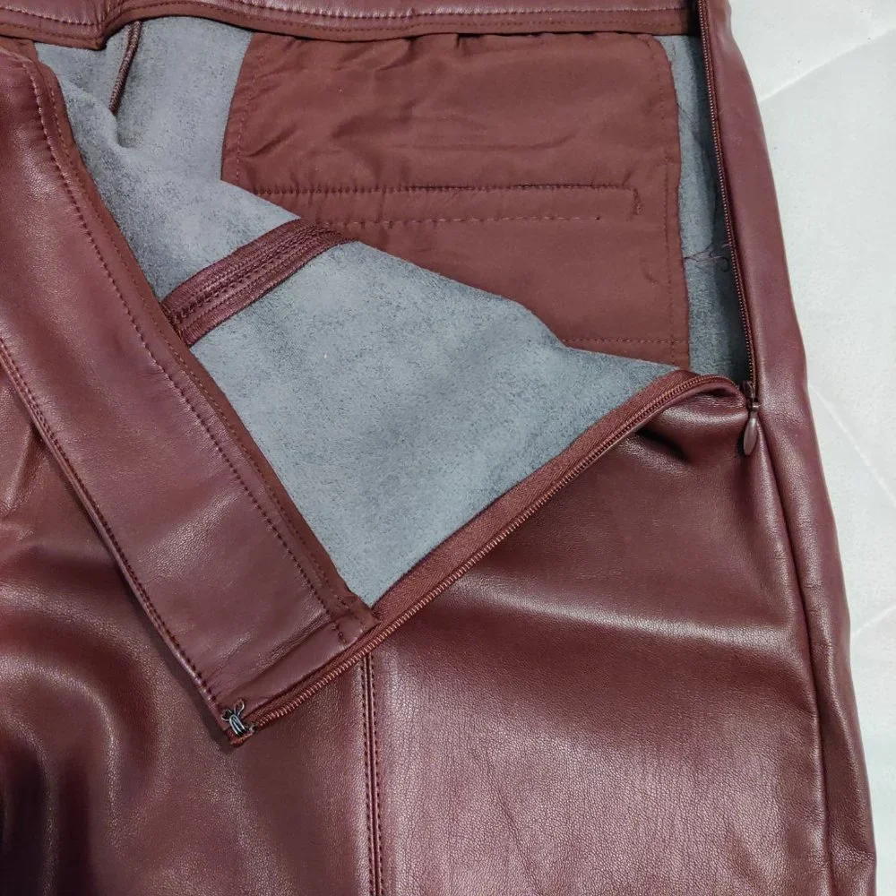 Ann Taylor Faux Leather Ankle Pants - Picture 3 of 6